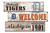 Detroit Tigers Welcome 3 Plank Sign