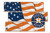 Houston Astros Flag 3 Plank Sign