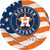 Houston Astros 24" Team Color Flag Circle Sign