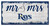 Tampa Bay Rays Script Mr. & Mrs. Sign