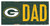 Green Bay Packers 6" x 12" Dad Sign