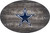 Dallas Cowboys 46" Distressed Wood Oval Sign