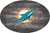 Miami Dolphins 46" Distressed Wood Oval Sign