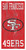 San Francisco 49ers 6" x 12" Heritage Logo Sign