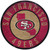 San Francisco 49ers 12" Circle with State Sign
