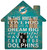 Miami Dolphins 12" House Sign