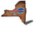 Buffalo Bills 12" Roadmap State Sign