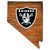 Las Vegas Raiders 12" Roadmap State Sign