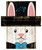 Carolina Panthers 19" x 16" Easter Bunny Head