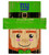 New York Giants 6" x 5" Leprechaun Head