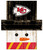 Kansas City Chiefs Snowman Head Sign