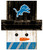 Detroit Lions 6" x 5" Snowman Head