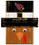 Arizona Cardinals 6" x 5" Turkey Head