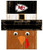 Kansas City Chiefs 6" x 5" Turkey Head