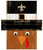 New Orleans Saints 6" x 5" Turkey Head