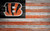 Cincinnati Bengals 11" x 19" Distressed Flag Sign