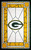 Green Bay Packers 11" x 19" Stained Glass Sign