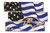 Baltimore Ravens Flag 3 Plank Sign