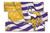 Minnesota Vikings Flag 3 Plank Sign