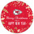 Kansas City Chiefs 12" Merry Christmas & Happy New Year Sign