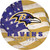 Baltimore Ravens 24" Team Color Flag Circle Sign