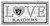 Las Vegas Raiders 6" x 12" Love Sign