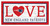 New England Patriots 6" x 12" Love Sign