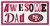 San Francisco 49ers Awesome Dad 6" x 12" Sign