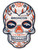 Denver Broncos 12" Sugar Skull Sign