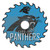 Carolina Panthers 12" Rustic Circular Saw Sign