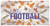 Minnesota Vikings Hello Football 6" x 12" Wall Art