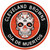 Cleveland Browns Sugar Skull 12" Circle Sign