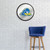 Delaware Blue Hens Modern Disc Mirrored Wall Sign