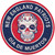 New England Patriots Sugar Skull 12" Circle Sign