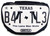 Battle Sports Texas License Plate Adult Football Back Plate