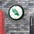 North Texas Mean Green Retro Lighted Wall Clock