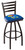 Kansas Jayhawks Swivel Bar Stool with Ladder Style Back