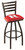 Rutgers Scarlet Knights Swivel Bar Stool with Ladder Style Back