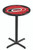 Carolina Hurricanes Black Wrinkle Bar Table with Cross Base