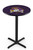 East Carolina Pirates Black Wrinkle Bar Table with Cross Base