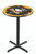 Pittsburgh Penguins Black Wrinkle Bar Table with Cross Base