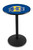 South Dakota State Jackrabbits Black Wrinkle Bar Table with Round Base