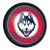 Connecticut Huskies Round Slimline Lighted Wall Sign