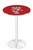 Wisconsin Badgers Chrome Pub Table with Round Base
