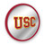 USC Trojans Modern Disc Mirrored Wall Sign