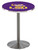 LSU Tigers Stainless Steel Bar Table with Round Base