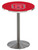 North Carolina State Wolfpack Stainless Steel Bar Table with Round Base