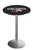Southern Illinois Salukis Stainless Steel Bar Table with Round Base