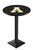 Appalachian State Mountaineers Black Wrinkle Pub Table with Square Base