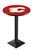 Calgary Flames Black Wrinkle Pub Table with Square Base